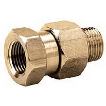 JE Adams Brass 1/2'' FPT x FPT High-Pressure 90° Hose Reel Swivel